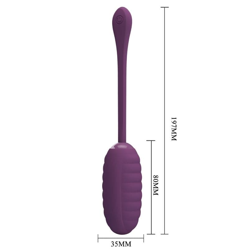 PRETTY LOVE - CASPER PURPLE RECHARGEABLE VIBRATING EGG thumb 4