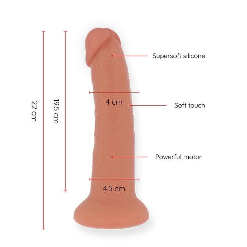 ONINDER - LARGE BOGOTÁ VIBRATOR DILDO 9 SPEEDS NATURAL 22 CM -O- 4.5 CM - FREE APP thumb 3