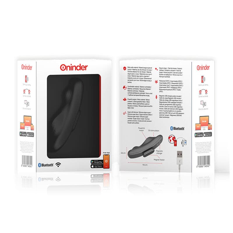 ONINDER - MANILA PANTY RECHARGEABLE VIBRATOR 9 SPEED 9.6 CM X 2.6 CM - FREE APP thumb 6