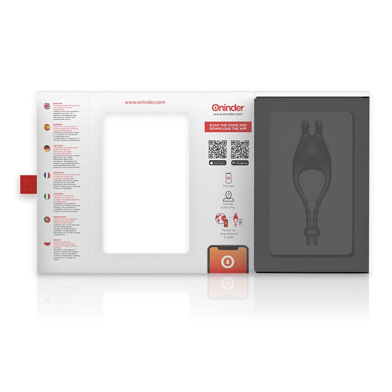 ONINDER - PAMPA RECHARGEABLE ADJUSTABLE VIBRATOR RING WITH CLITORIS STIMULATOR 10 SPEED - FREE APP thumb 6