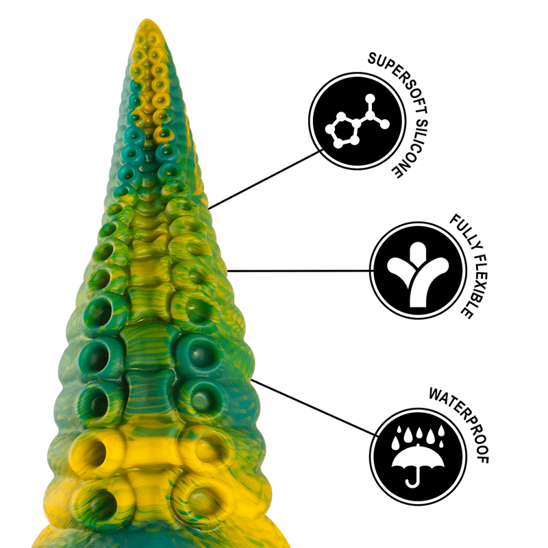 EPIC - CETUS GREEN TENTACLE DILDO LARGE SIZE thumb 8