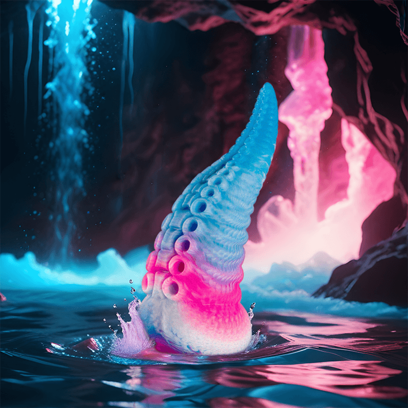 EPIC - PHORCYS BLUE TENTACLE DILDO SMALL SIZE thumb 2