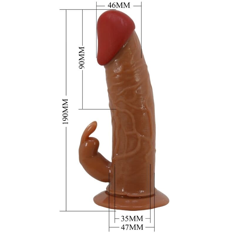PRETTY LOVE - MARION HARNESS UNIVERSAL BRIEFS WITH VIBRATION DILDO 19 CM BROWN thumb 6