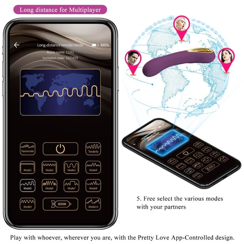 PRETTY LOVE - ETHAN RECHARGEABLE VIBRATOR LILA thumb 11