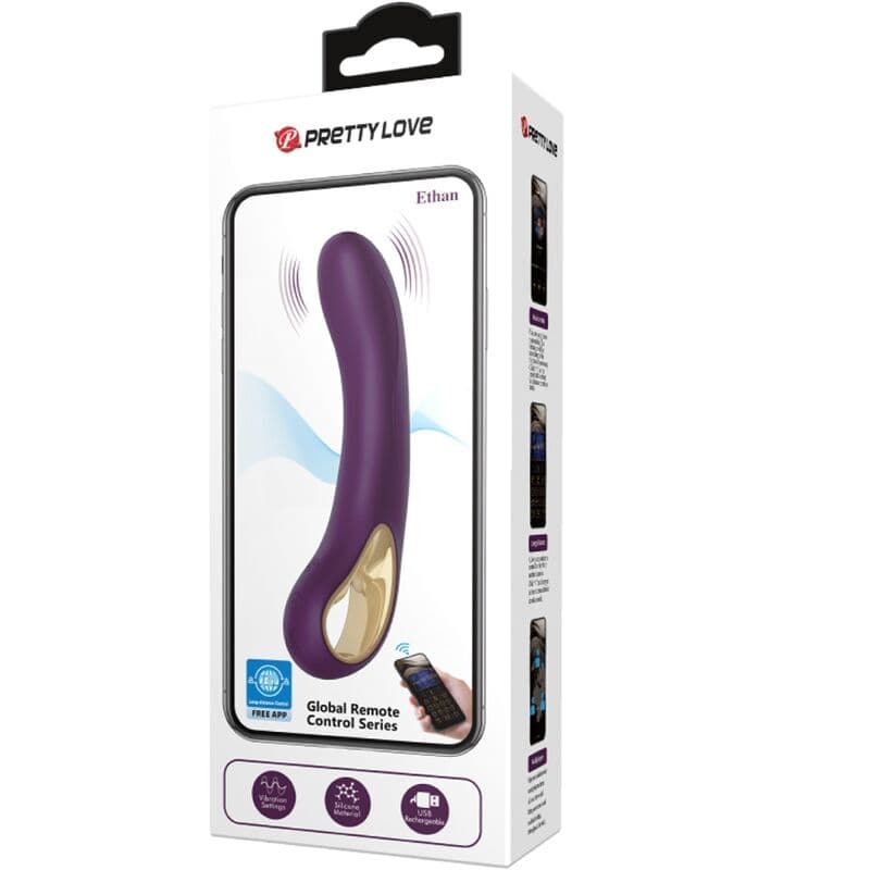 PRETTY LOVE - ETHAN RECHARGEABLE VIBRATOR LILA thumb 17