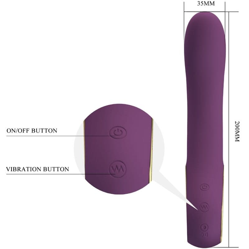 PRETTY LOVE - ETHAN RECHARGEABLE VIBRATOR LILA thumb 5
