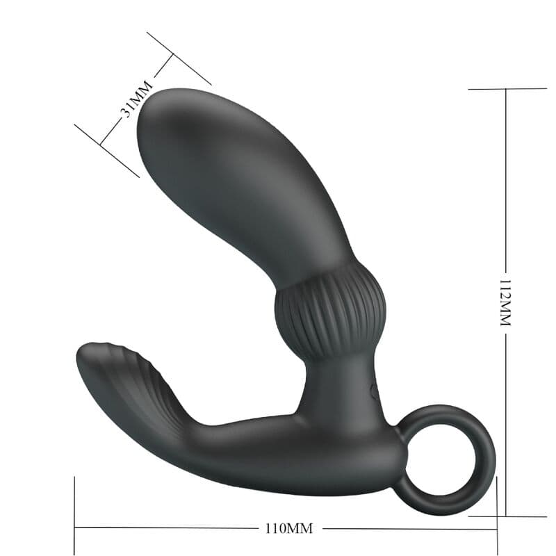 PRETTY LOVE - CAYLA ANAL VIBRATOR MASSAGER BLACK thumb 5