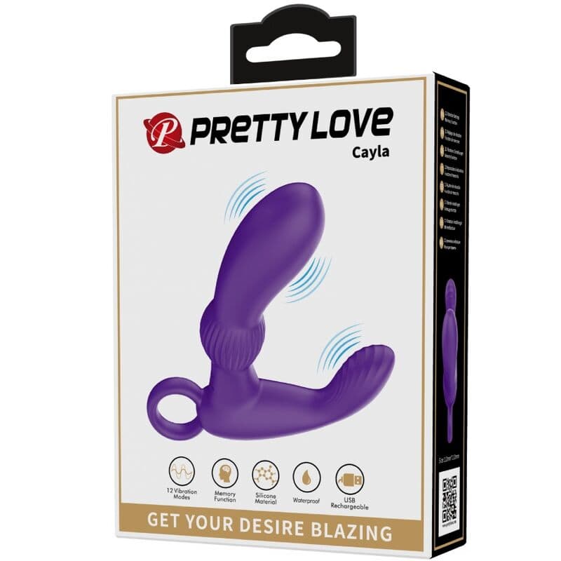 PRETTY LOVE - CAYLA ANAL VIBRATOR MASSAGER LILA thumb 9