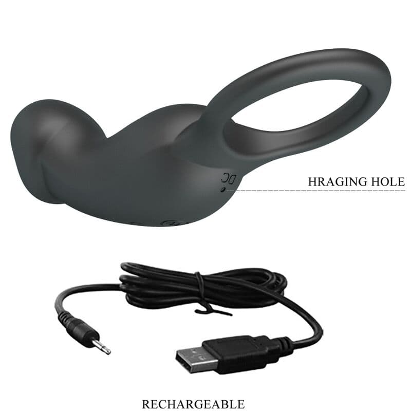 PRETTY LOVE - TRAE RING & VIBRATOR BLACK thumb 7