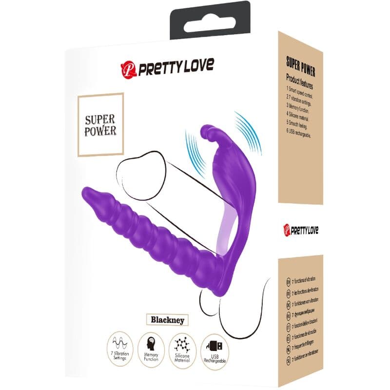PRETTY LOVE - BLACKNEY PENIS RING WITH LILA VIBRATOR PLUG thumb 6