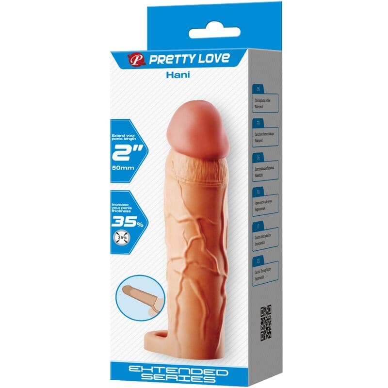 PRETTY LOVE - CHANE PENIS EXTENDER COVER FLESH thumb 6