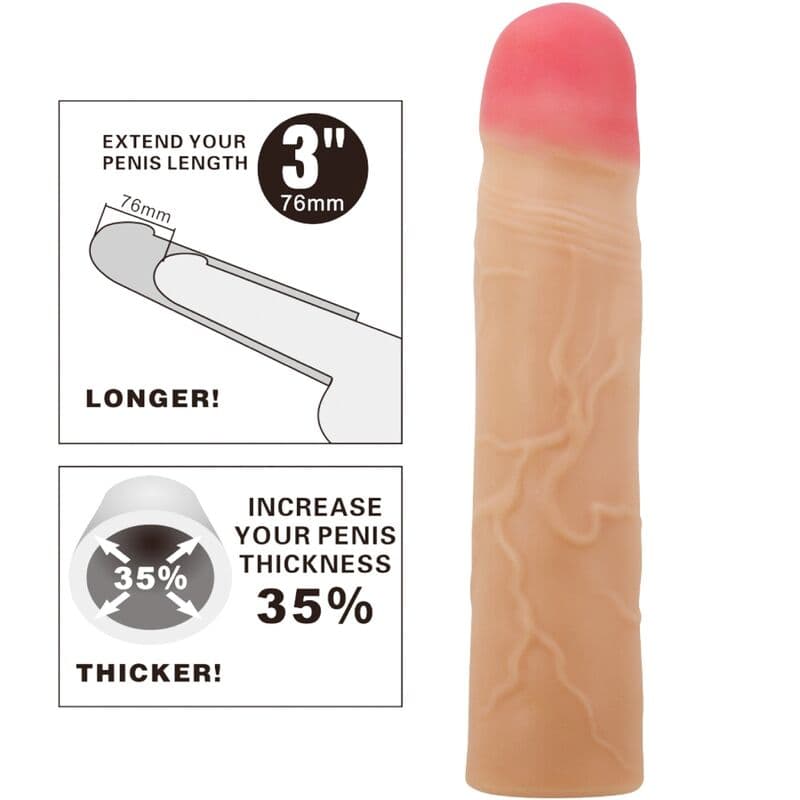 PRETTY LOVE - KYLIAN PENIS EXTENDER COVER FLESH thumb 5