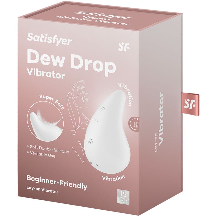 SATISFYER - DEW DROP VIBRATOR LAY-ON WHITE thumb 5