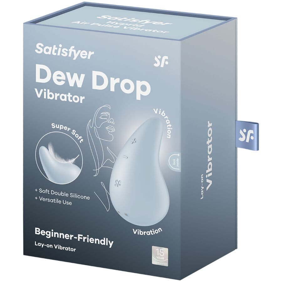 SATISFYER - DEW DROP VIBRATOR LAY-ON BLUE thumb 5