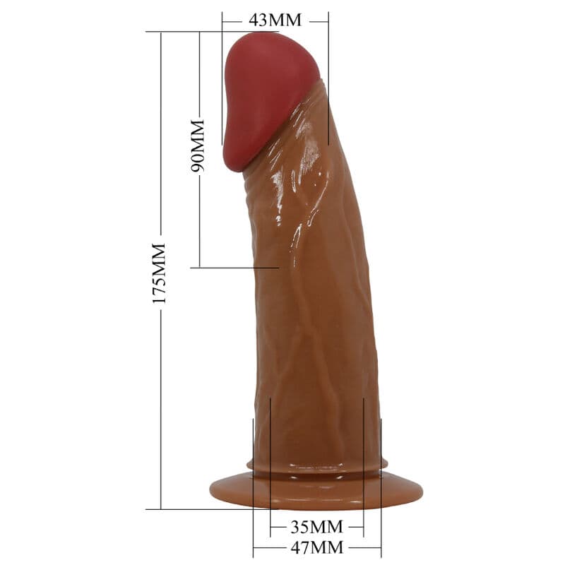 PRETTY LOVE - STARKS HARNESS BRIEFS MULTI-SPEED VIBRATION DILDO 17,5 CM LIGHT BROWN thumb 6