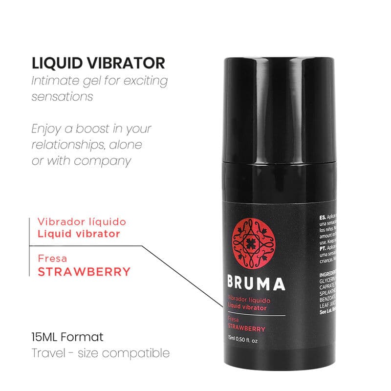 BRUMA - LIQUID VIBRATOR ULTRA SLIDING STRAWBERRY 15 ML thumb 2