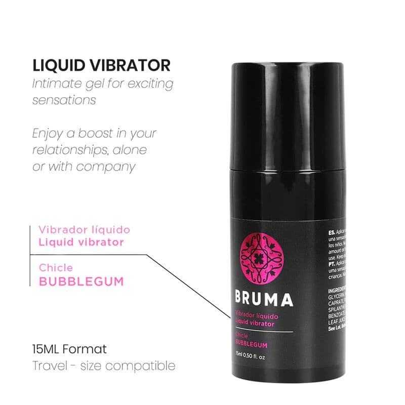 BRUMA - LIQUID VIBRATOR ULTRA SLIDING BUBBLEGUM 15 ML thumb 2
