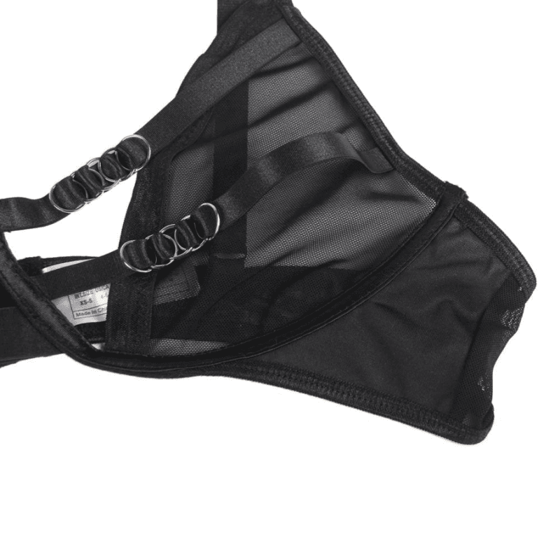 SUBBLIME - TWO PIECE SET OF TRANSPARENCY BRA AND S/M STRIPS thumb 5