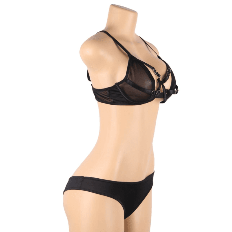 SUBBLIME - TWO PIECE SET OF TRANSPARENCY BRA AND S/M STRIPS thumb 7
