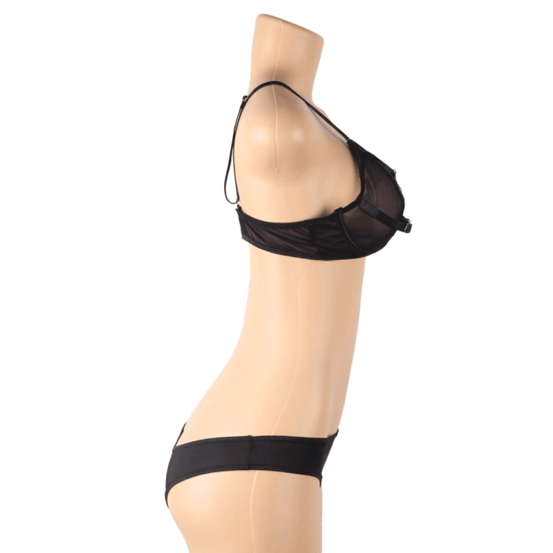 SUBBLIME - TWO PIECE SET OF TRANSPARENCY BRA AND S/M STRIPS thumb 10