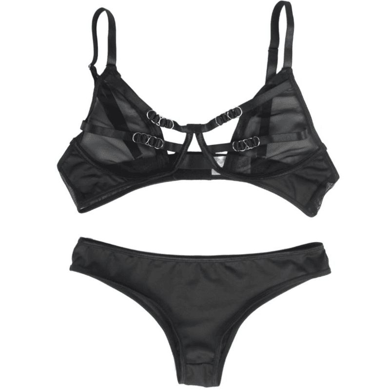 SUBBLIME - TWO PIECE SET OF TRANSPARENCY BRA AND S/M STRIPS thumb 11