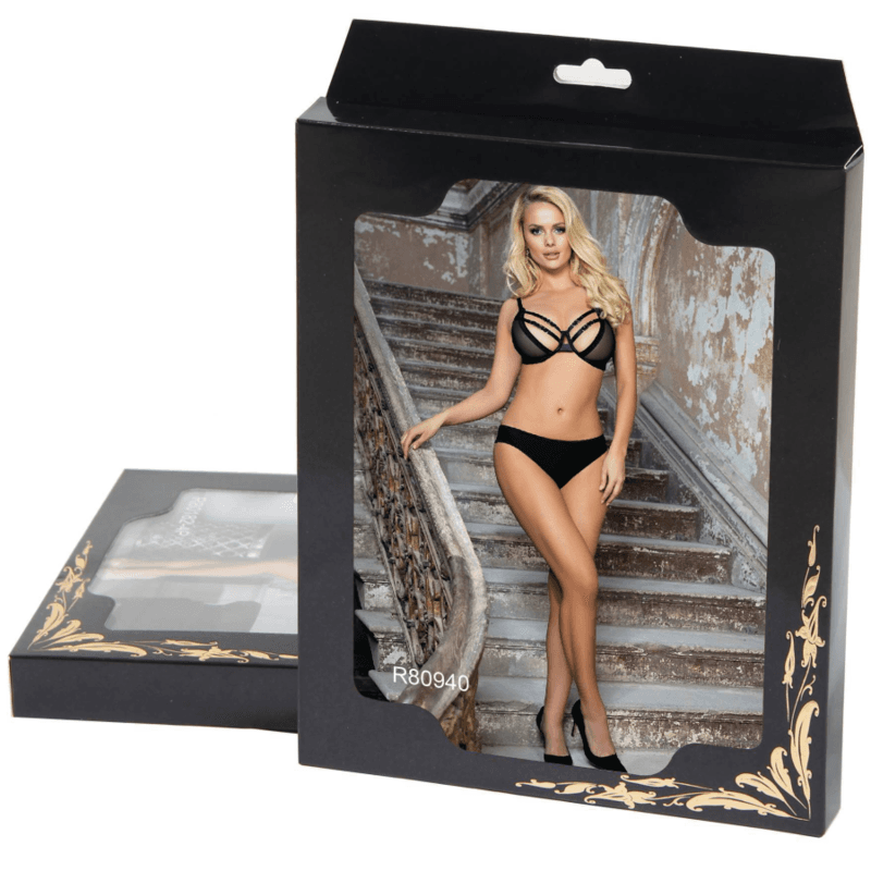 SUBBLIME - TWO PIECE SET OF TRANSPARENCY BRA AND S/M STRIPS thumb 12