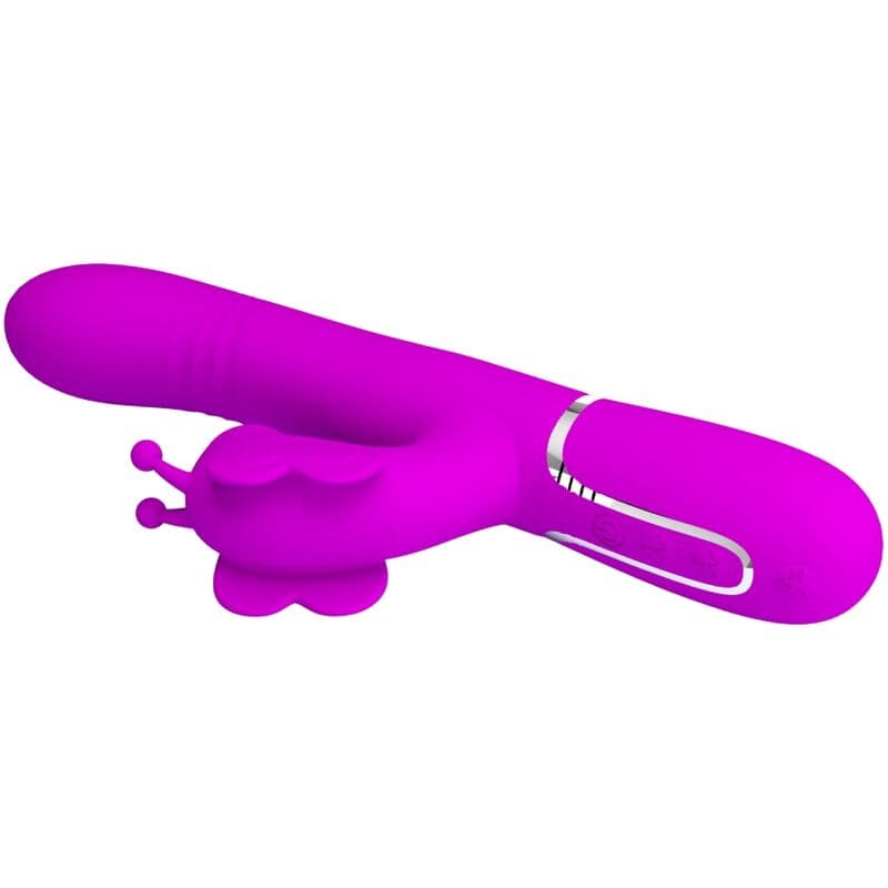 PRETTY LOVE - MULTIFUNCTION RABBIT VIBRATOR 4 IN 1 BUTTERFLY FUCHSIA thumb 6