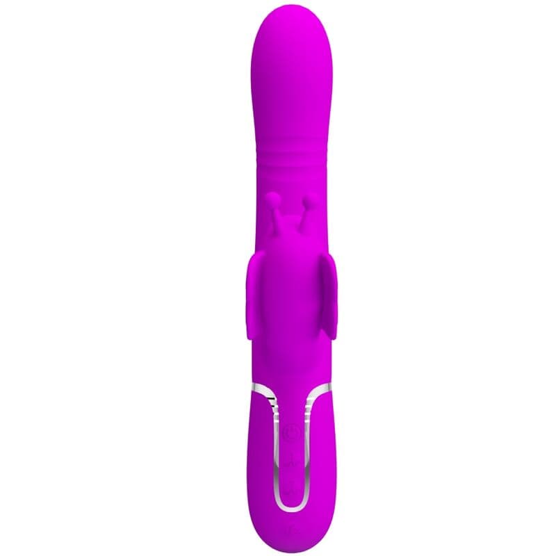 PRETTY LOVE - MULTIFUNCTION RABBIT VIBRATOR 4 IN 1 BUTTERFLY FUCHSIA thumb 2