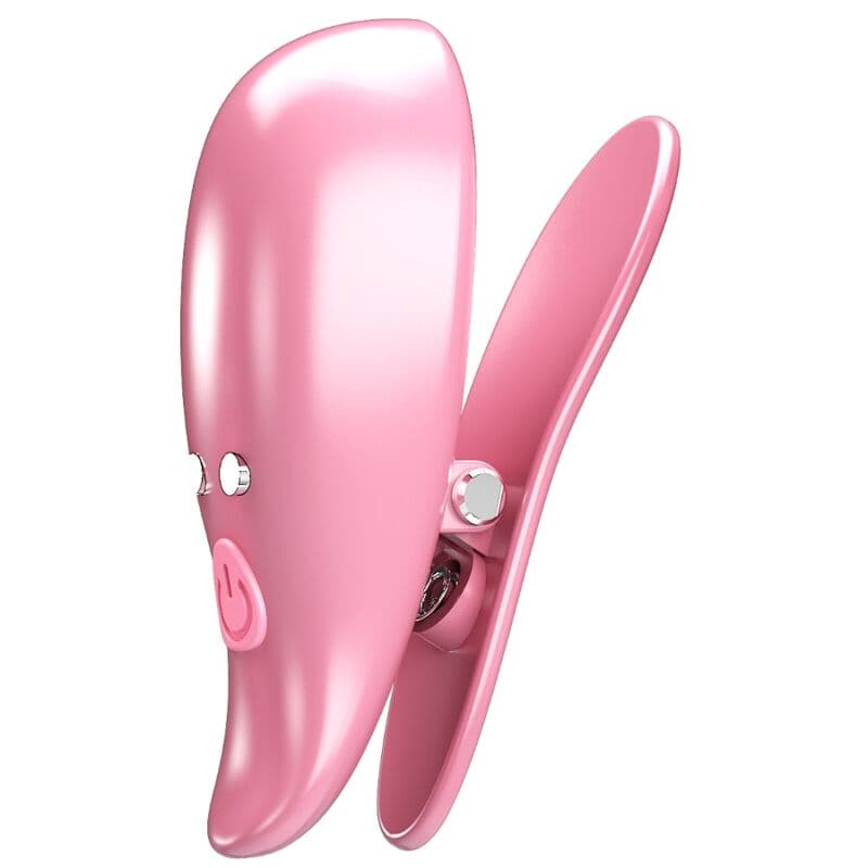 PRETTY LOVE - LEAF VIBRATING NIPPLE CLAMPS PINK thumb 2