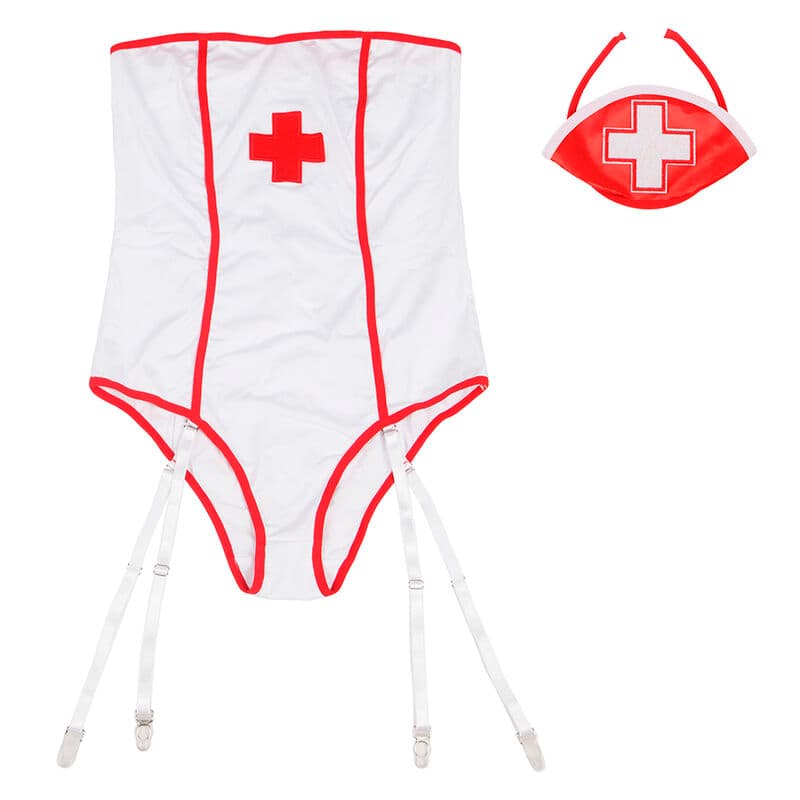 SUBBLIME - SEXY NURSE COSTUME WITH TEDDY S/M thumb 6