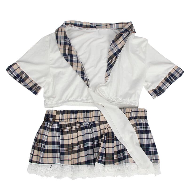 SUBBLIME - SEXY SCHOOLGIRL COSTUME TOP AND SKIRT S/M thumb 6