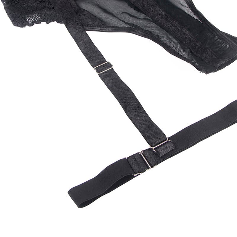 SUBBLIME - TEDDY WITH GARTER STRAP DETAIL CHEST BLACK L/XL thumb 12