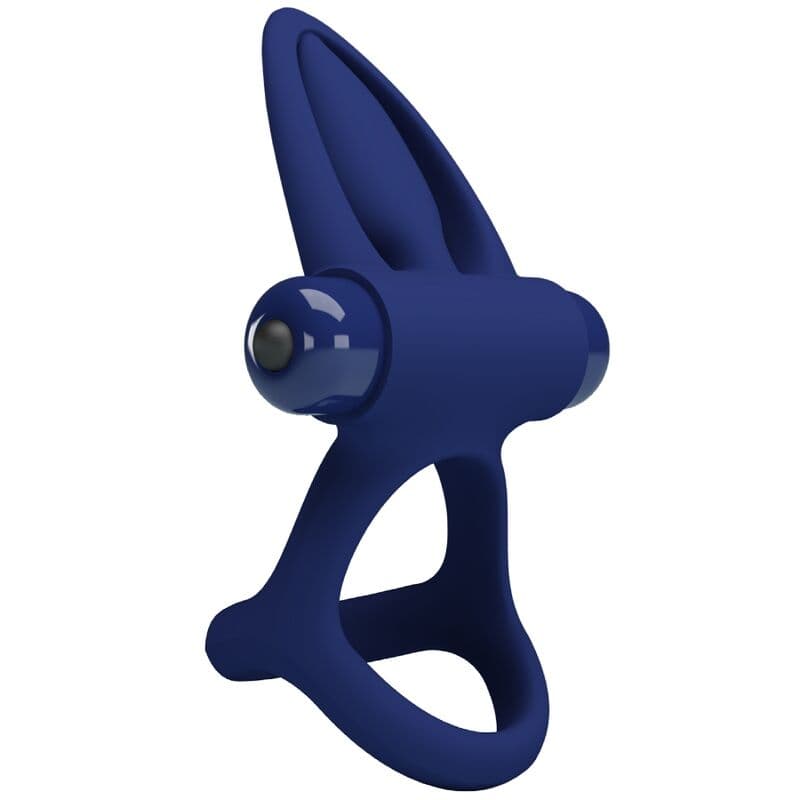 PRETTY LOVE - MAT DOUBLE RING WITH VIBRATION & STIMULATOR BLUE thumb 3