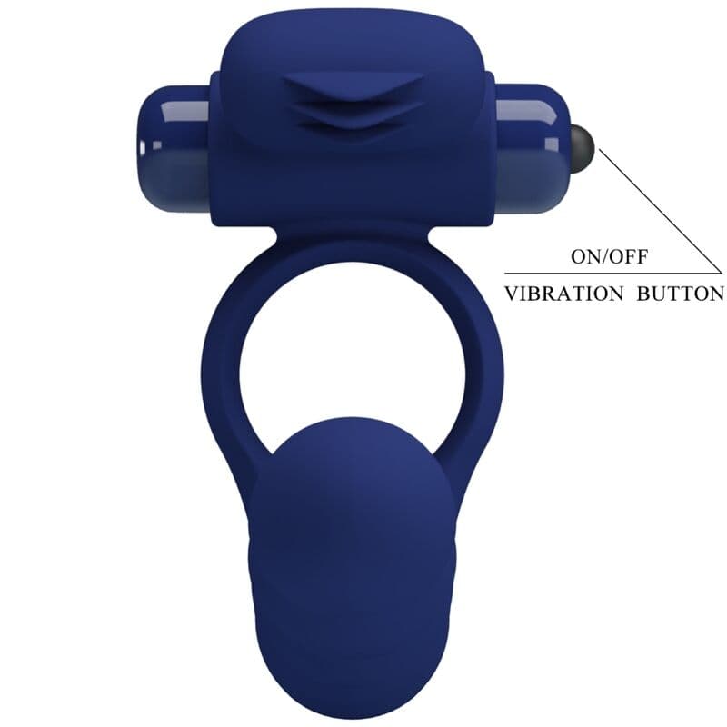 PRETTY LOVE - AJMAL VIBRATING RING WITH PLUG BLUE thumb 9