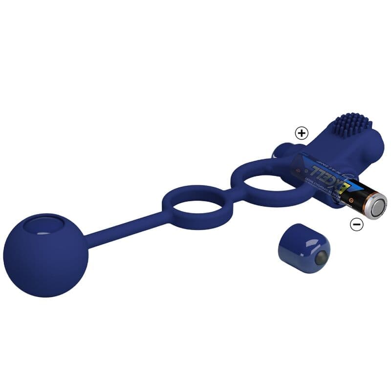 PRETTY LOVE - REMINGTON DOUBLE VIBRATING RING WITH PLUG BLUE thumb 8