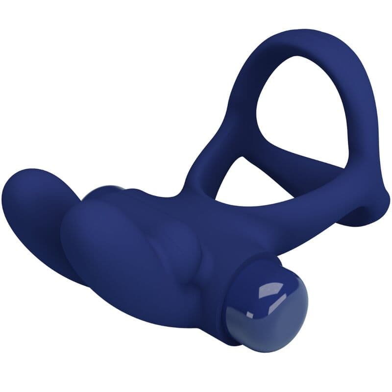 PRETTY LOVE - FRANCISCO DOUBLE VIBRATING RING RABBIT BLUE thumb 5