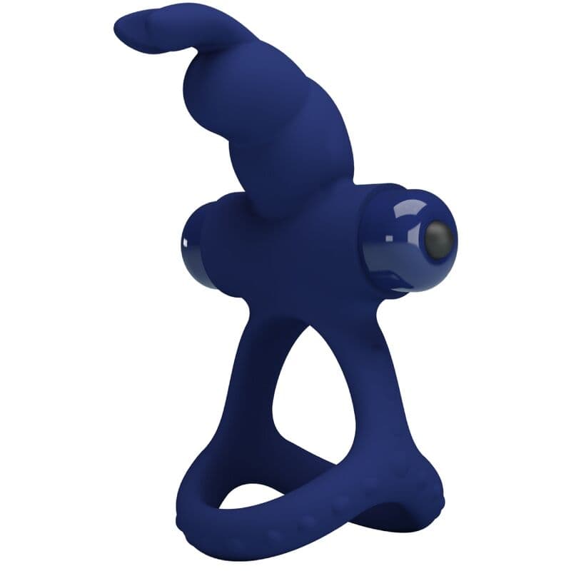 PRETTY LOVE - LUCHITO DOUBLE VIBRATING RING RABBIT BLUE thumb 2
