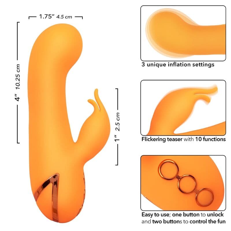 CALEXOTICS - MONTECITO MUSE VIBRATOR RABBIT ORANGE BY CALIFORNIA DREAMING thumb 7