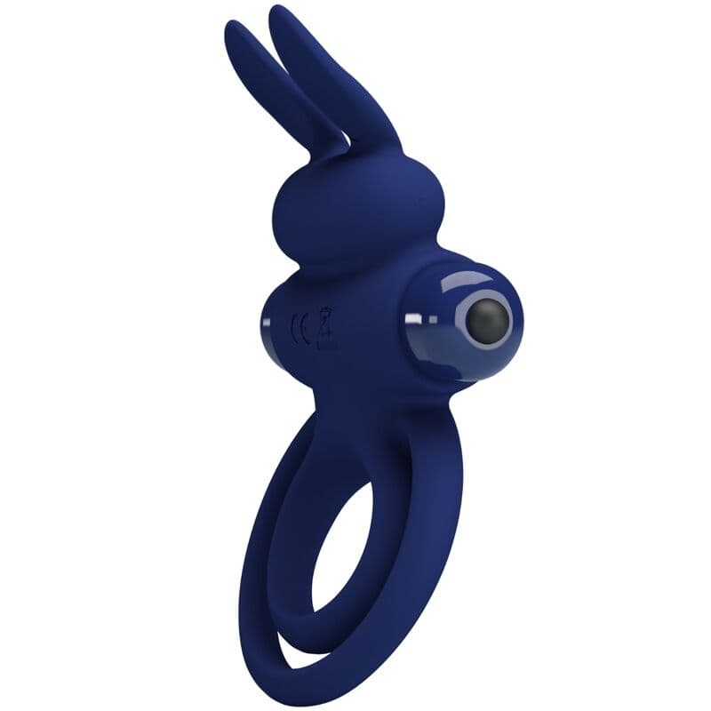 PRETTY LOVE - DAREY DOUBLE VIBRATING RING RABBIT BLUE thumb 2