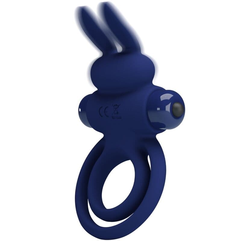 PRETTY LOVE - DAREY DOUBLE VIBRATING RING RABBIT BLUE thumb 5