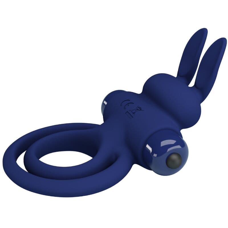 PRETTY LOVE - DAREY DOUBLE VIBRATING RING RABBIT BLUE thumb 4