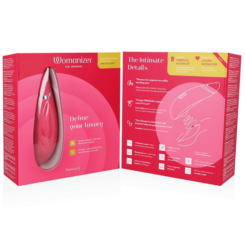 WOMANIZER - PREMIUM 2 CLITORAL STIMULATOR RASPBERRY thumb 7
