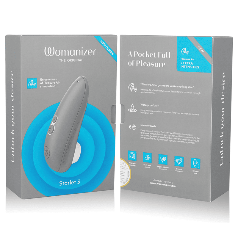 WOMANIZER - STARLET 3 CLITORAL STIMULATOR GRAY thumb 7