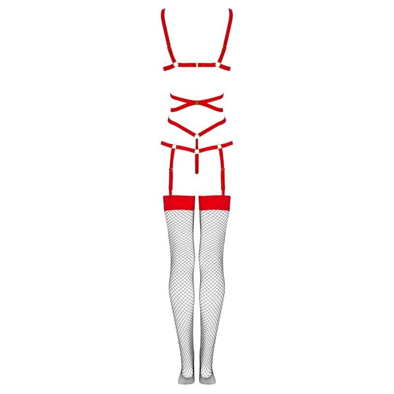 LIVCO CORSETTI FASHION - THIARA LC 20213 SET BODY + STOCKINGS RED L/XL thumb 7