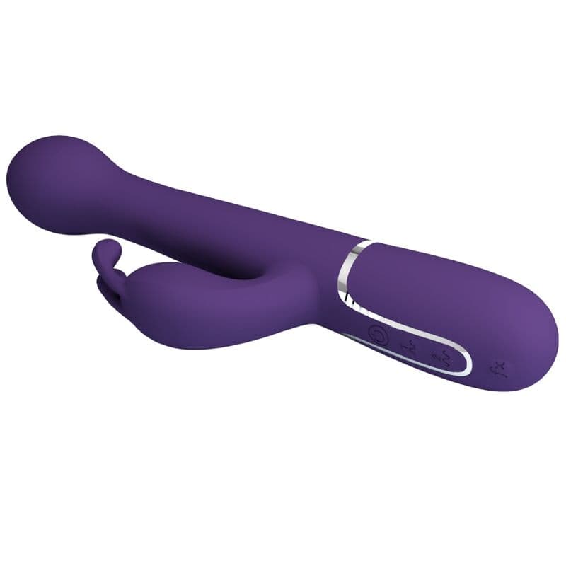 PRETTY LOVE - DEJON RABBIT VIBRATOR 3 IN 1 MULTIFUNCTION PURPLE thumb 5
