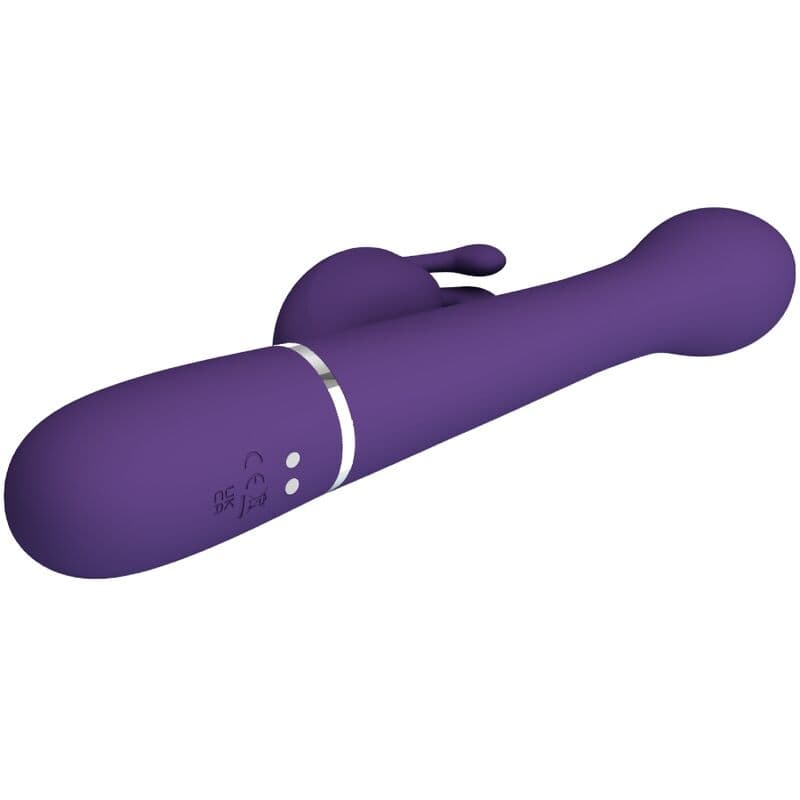 PRETTY LOVE - DEJON RABBIT VIBRATOR 3 IN 1 MULTIFUNCTION PURPLE thumb 6