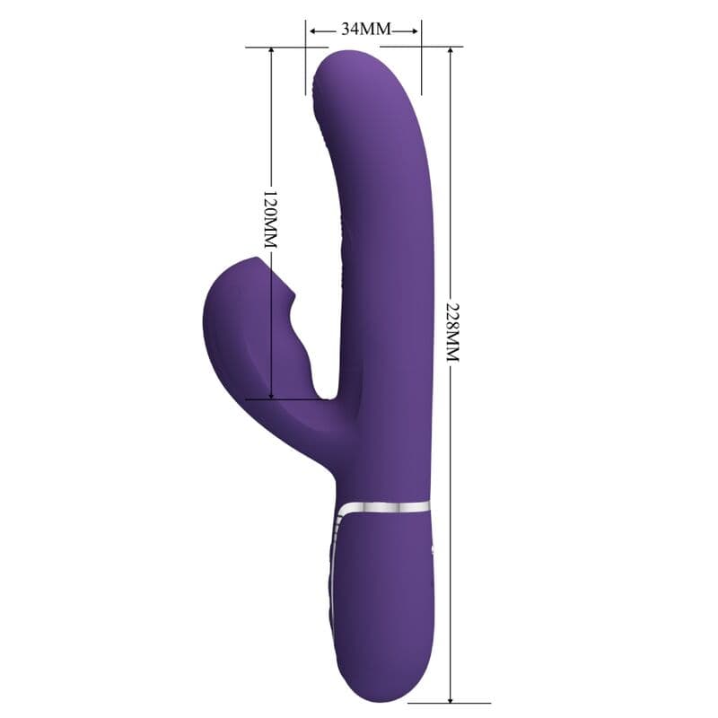 PRETTY LOVE - PERLITA G-SPOT VIBRATOR 3 IN 1 MULTIFUNCTION PURPLE thumb 8