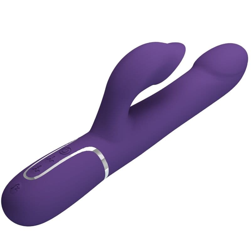 PRETTY LOVE - ZALIN RABBIT VIBRATOR PEARLS 4 IN 1 PURPLE thumb 4