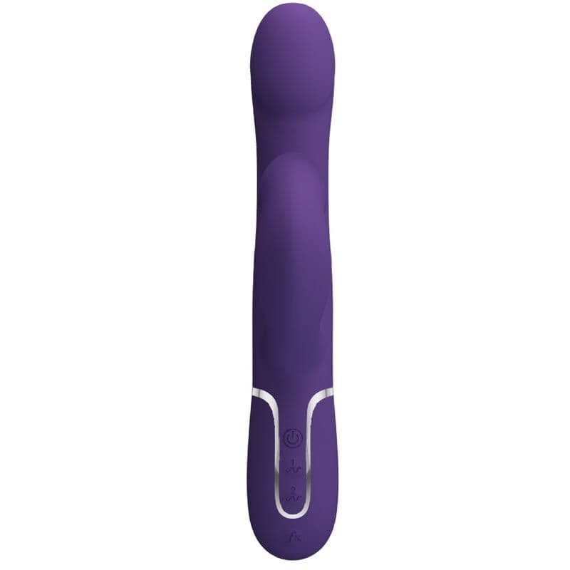 PRETTY LOVE - ZALIN RABBIT VIBRATOR PEARLS 4 IN 1 PURPLE thumb 3