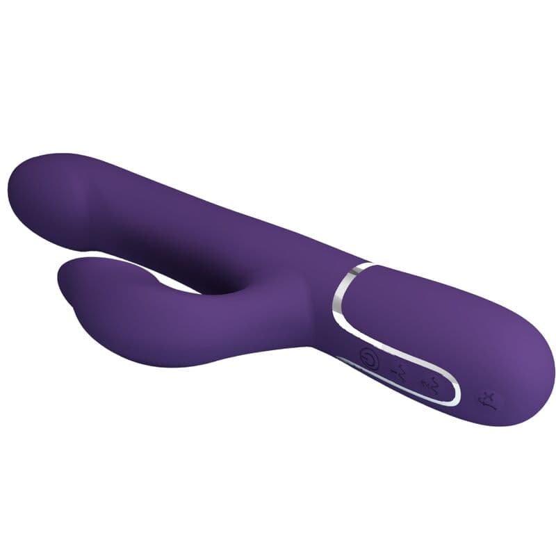PRETTY LOVE - ZALIN RABBIT VIBRATOR PEARLS 4 IN 1 PURPLE thumb 7